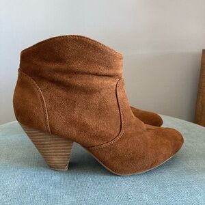 Call It Spring brown suede ankle boots - size 8